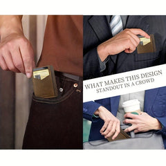 Men's RFID Slim Wallet Minimalist Credit Card Holder