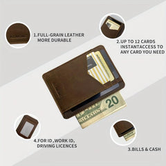 Men's RFID Slim Wallet Minimalist Credit Card Holder