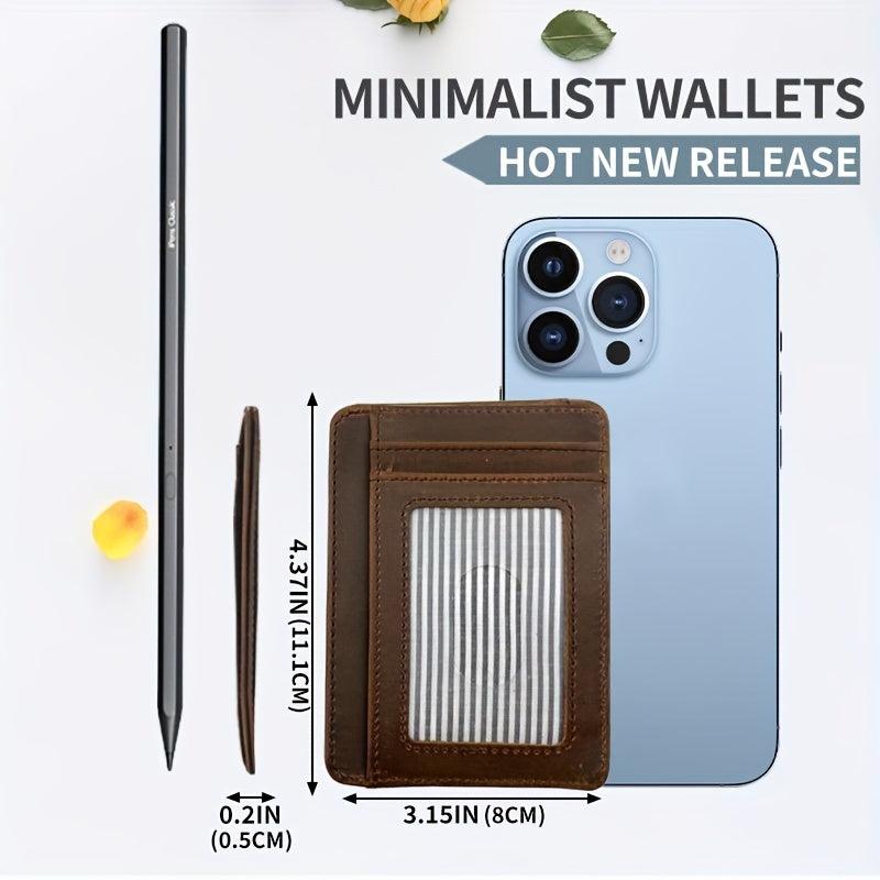 Men's RFID Slim Wallet Minimalist Credit Card Holder