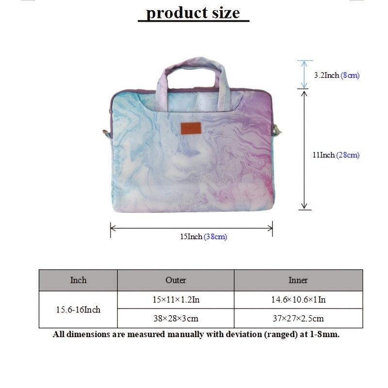 Portable Laptop Bag With Shoulder Strap Waterproof Handbag