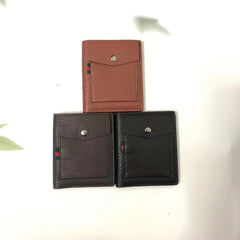Men's Vertical Coin Purse Youth Ultra thin Small Wallet