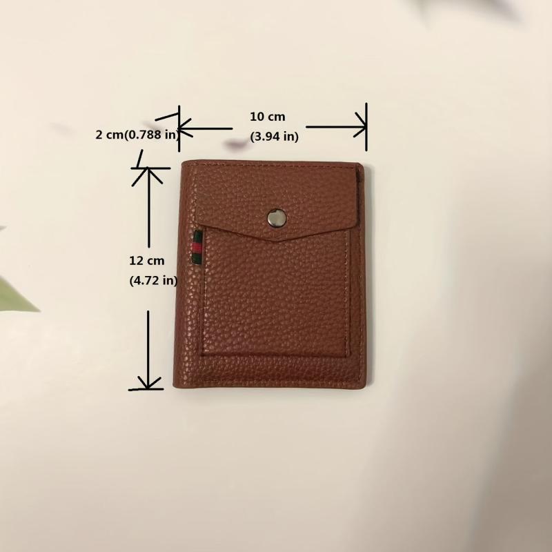 Men's Vertical Coin Purse Youth Ultra thin Small Wallet