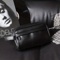 Men's Business Clutch Bag Portable Cosmetic Case Toiletry Bag