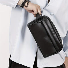 Men's Business Clutch Bag Portable Cosmetic Case Toiletry Bag