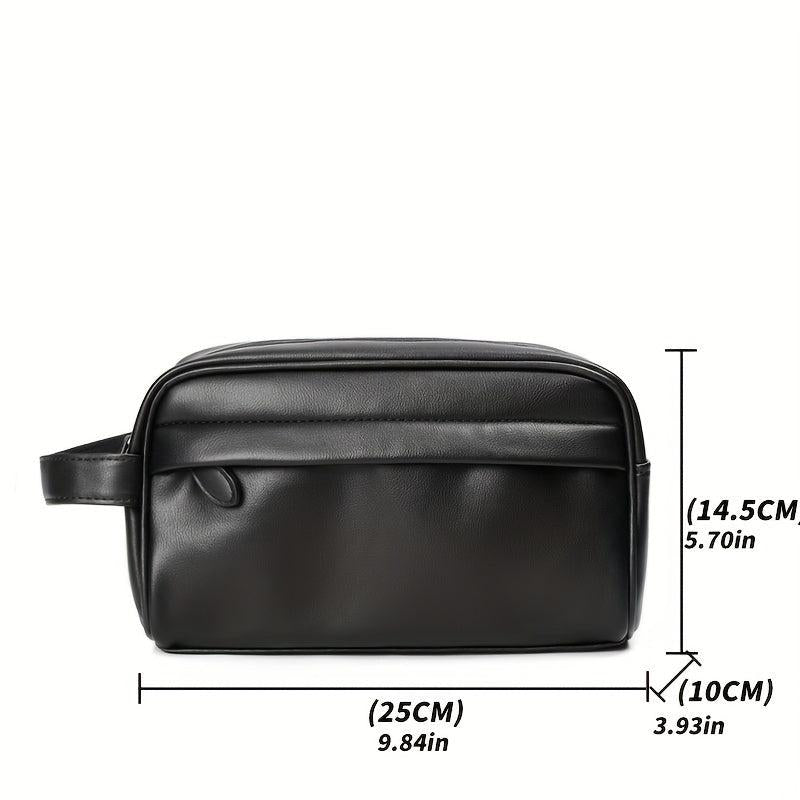 Men's Business Clutch Bag Portable Cosmetic Case Toiletry Bag