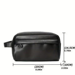 Men's Business Clutch Bag Portable Cosmetic Case Toiletry Bag