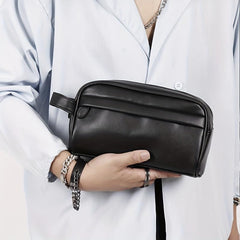 Men's Business Clutch Bag Portable Cosmetic Case Toiletry Bag