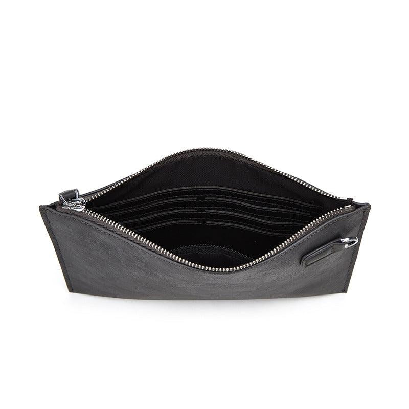 Men's Crazy Horse Leather Clutch Bag Waterproof Business Card Holder