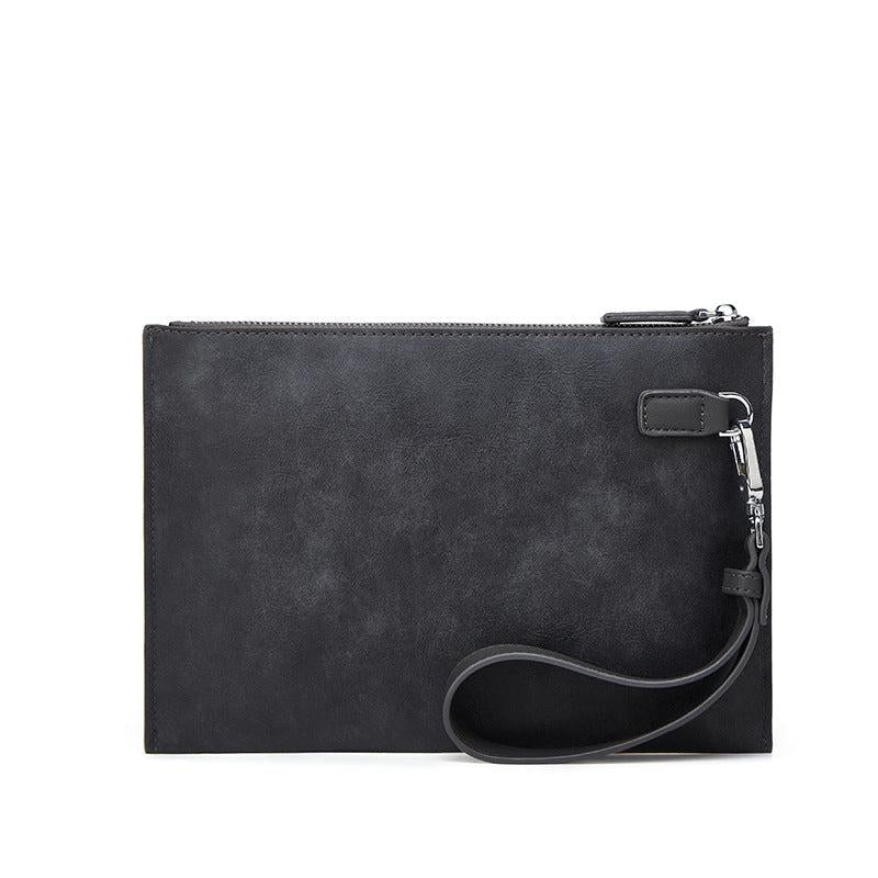 Men's Crazy Horse Leather Clutch Bag Waterproof Business Card Holder