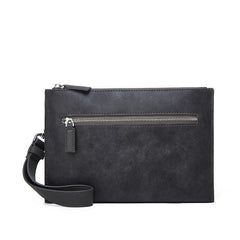 Men's Crazy Horse Leather Clutch Bag Waterproof Business Card Holder