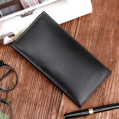 Men's Soft Leather Long Wallet Large Capacity Clutch