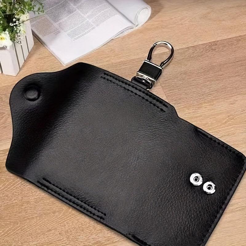 Men's Leather Key Bag Large Capacity Key Chain Case