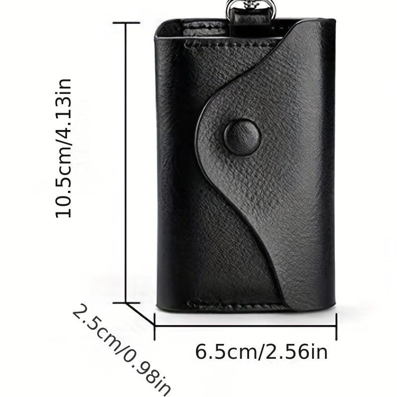 Men's Leather Key Bag Large Capacity Key Chain Case