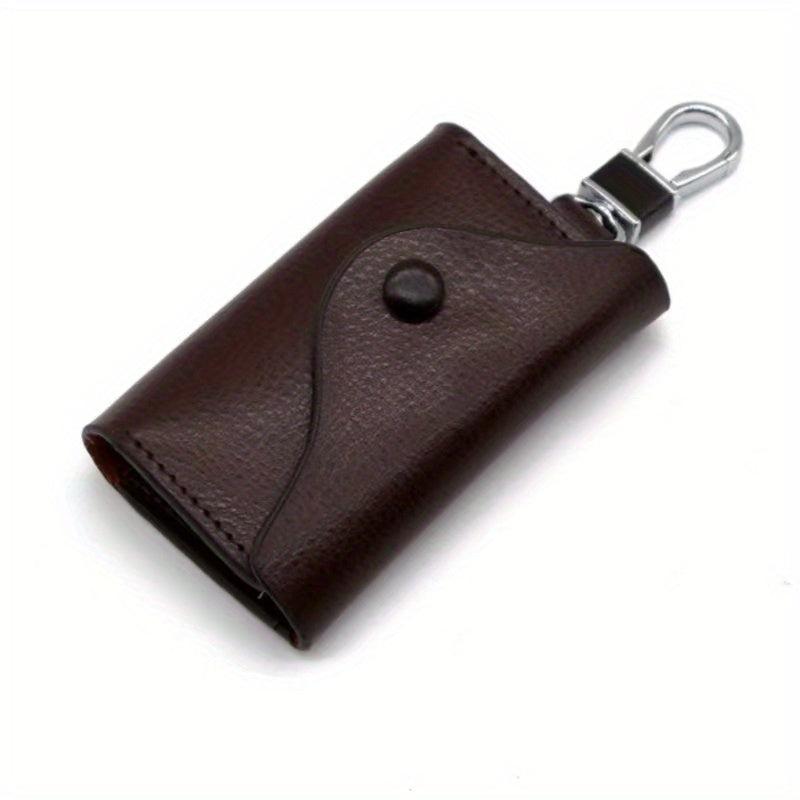 Men's Leather Key Bag Large Capacity Key Chain Case