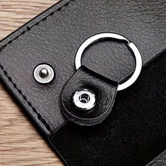 Men's Leather Key Bag Large Capacity Key Chain Case