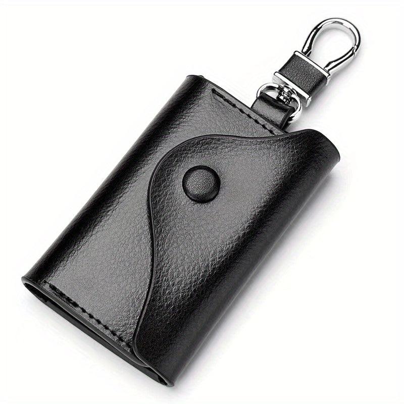 Men's Leather Key Bag Large Capacity Key Chain Case