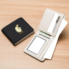 Men's Cartoon Duck Canvas Wallet Ultra Thin