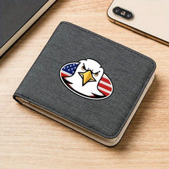 Men's Cartoon Duck Canvas Wallet Ultra Thin