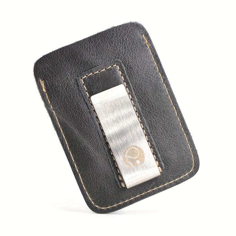 Men's Leather Wallet Money Clip Credit Card ID Holder Front Pocket Slim Case