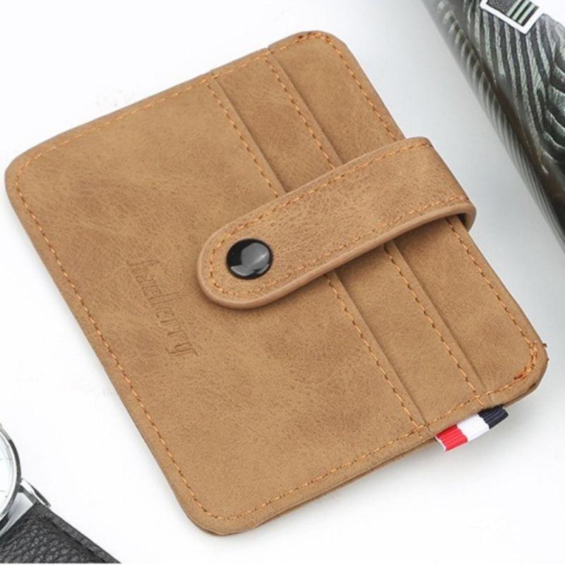 Men's PU Leather Card Holder Wallet Coin Purse Slim Money Pocket