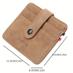 Men's PU Leather Card Holder Wallet Coin Purse Slim Money Pocket