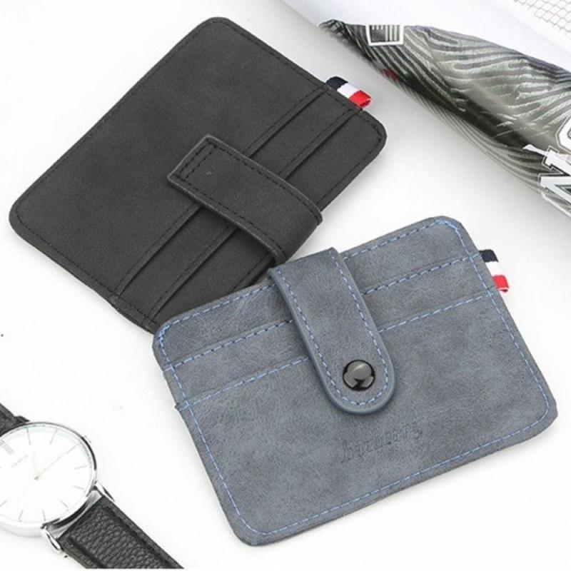 Men's PU Leather Card Holder Wallet Coin Purse Slim Money Pocket