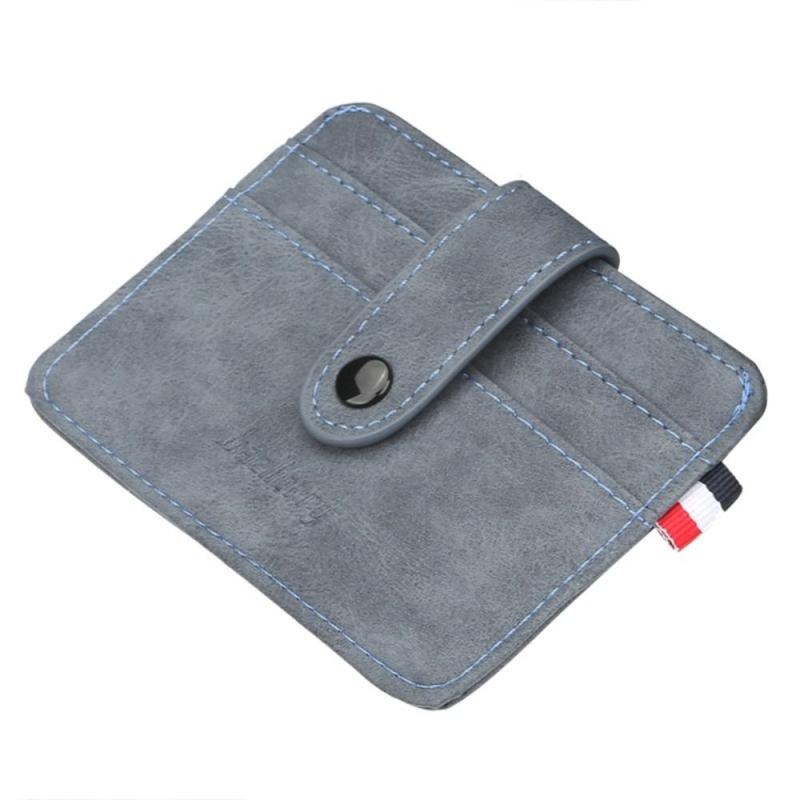 Men's PU Leather Card Holder Wallet Coin Purse Slim Money Pocket