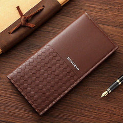 Men's Long Casual Wallet with Money Clip