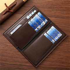 Men's Long Casual Wallet with Money Clip