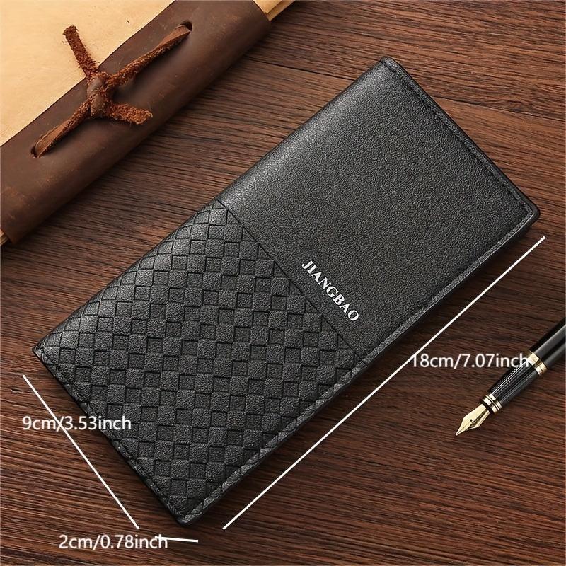 Men's Long Casual Wallet with Money Clip