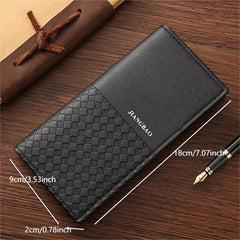 Men's Long Casual Wallet with Money Clip