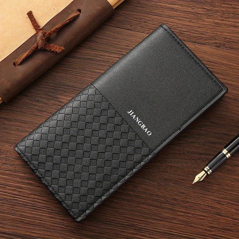 Men's Long Casual Wallet with Money Clip