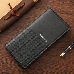 Men's Long Casual Wallet with Money Clip