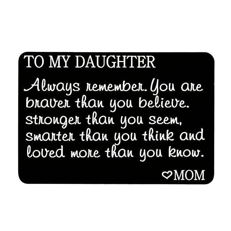 Engraved Wallet Alloy Card Gift To Kids