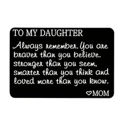 Engraved Wallet Alloy Card Gift To Kids