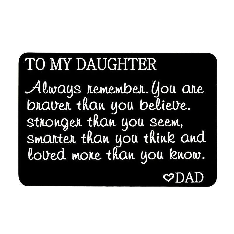Engraved Wallet Alloy Card Gift To Kids