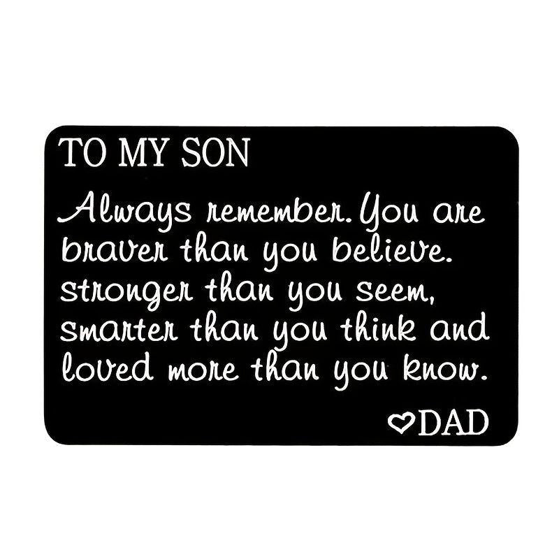 Engraved Wallet Alloy Card Gift To Kids