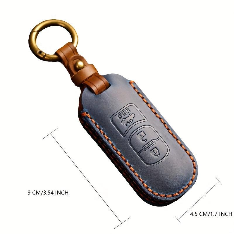 Handcrafted Leather Key Case For Mazda Car