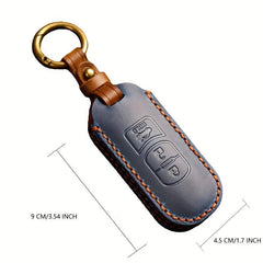 Handcrafted Leather Key Case For Mazda Car