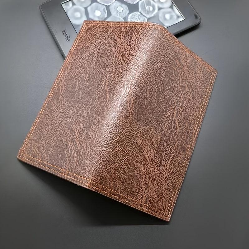 Men's Long Wallet Retro Style Brown Leather Wallet
