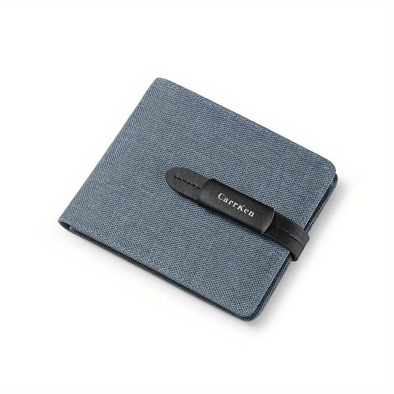 Men's Casual Short Wallet Money Clip Card Holder