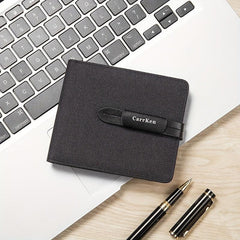 Men's Casual Short Wallet Money Clip Card Holder