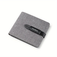 Men's Casual Short Wallet Money Clip Card Holder