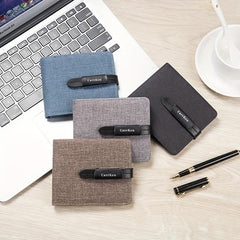 Men's Casual Short Wallet Money Clip Card Holder