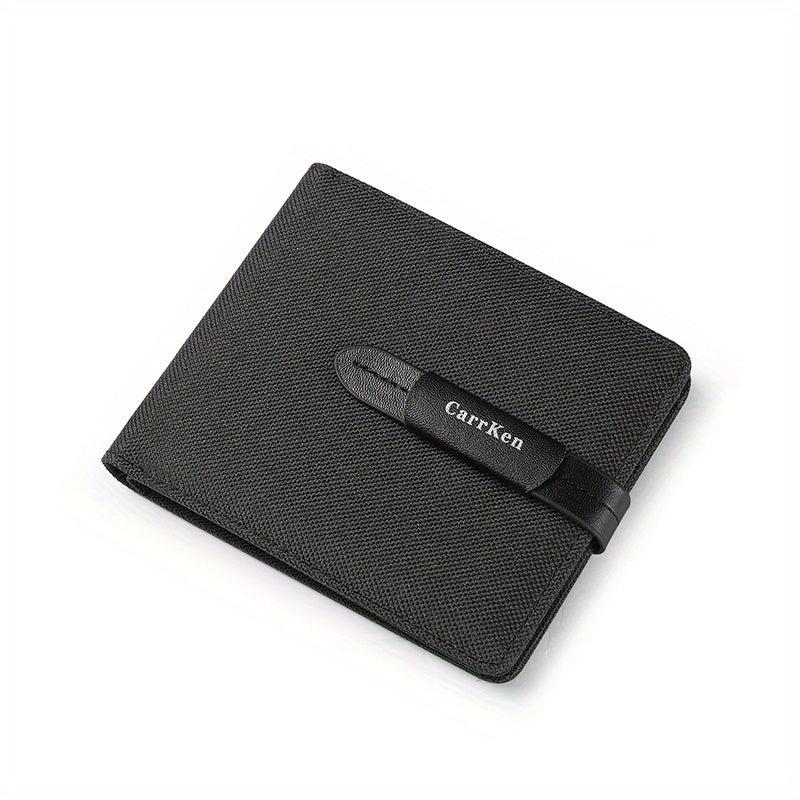 Men's Casual Short Wallet Money Clip Card Holder
