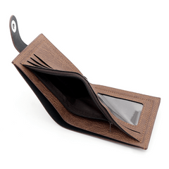 Men's Short Buckle Wallet with Card Slots