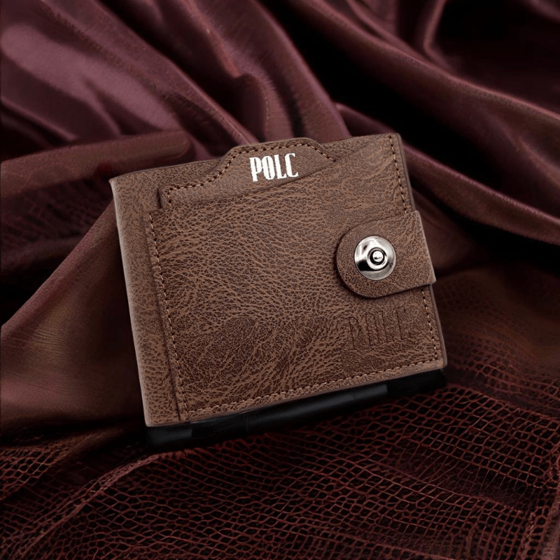 Men's Short Buckle Wallet with Card Slots