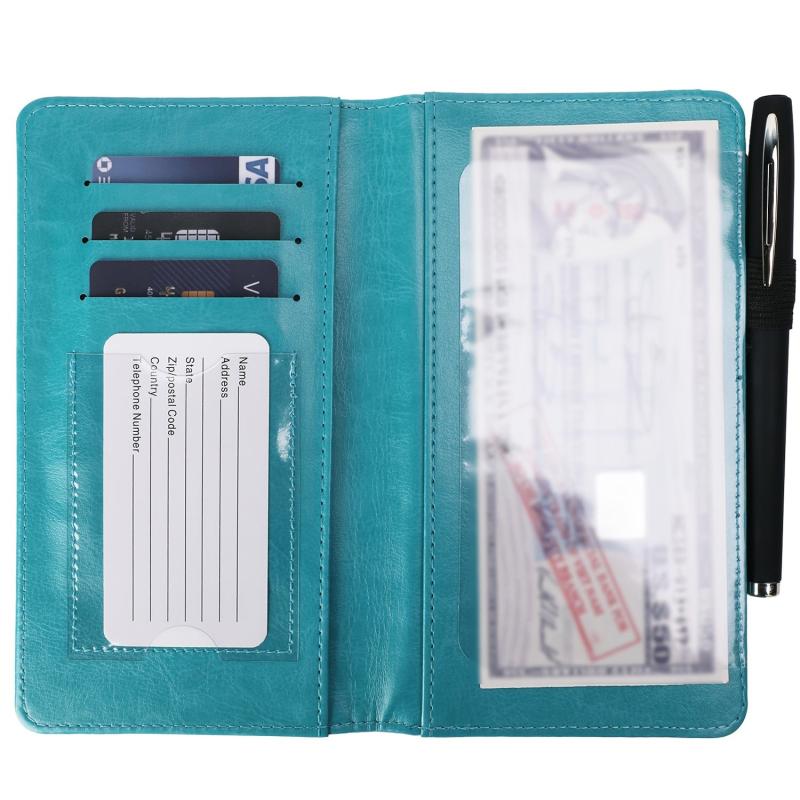 Men's Casual Cheque Card Set Wallet