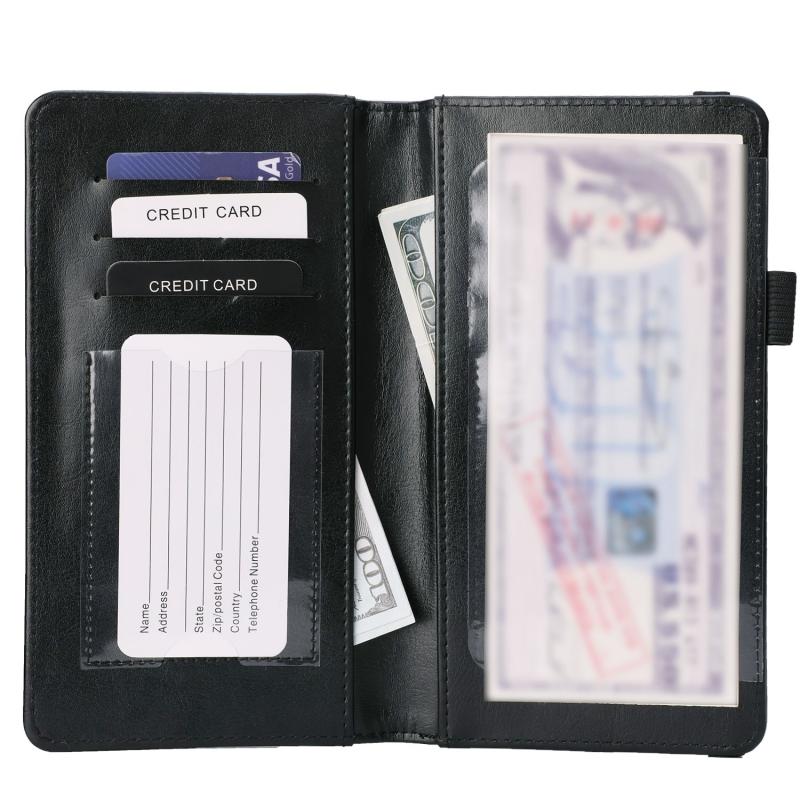 Men's Casual Cheque Card Set Wallet