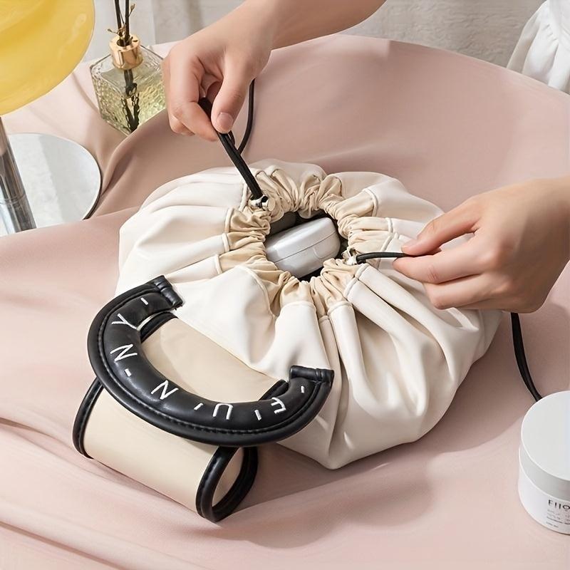 Large Capacity Drawstring Makeup Bag for Women